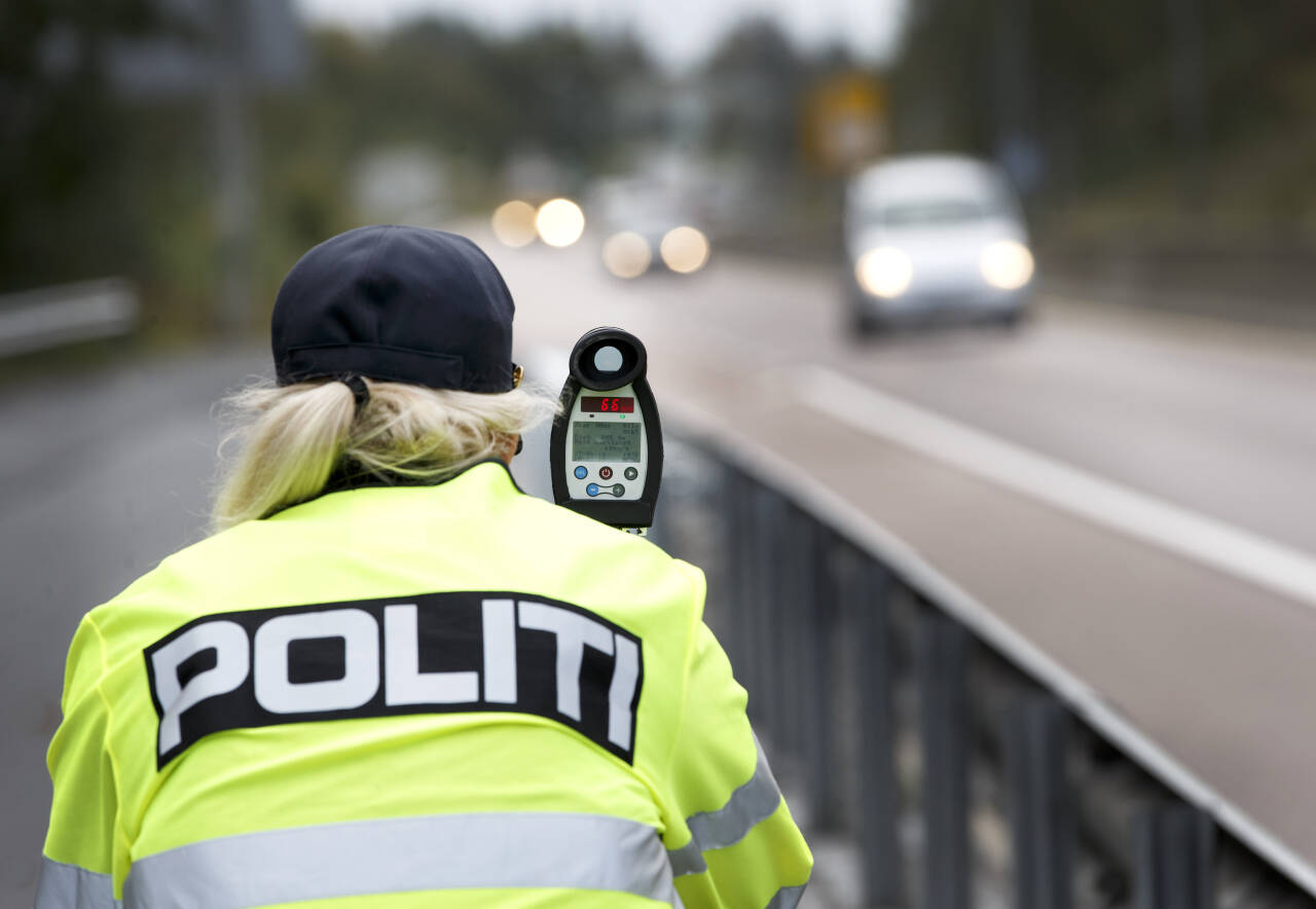Fartskontrollen ble holdt mellom fredag klokka 21.15 og lørdag klokka 00.50 Illustrasjonsfoto: Gorm Kallestad / NTB scanpix