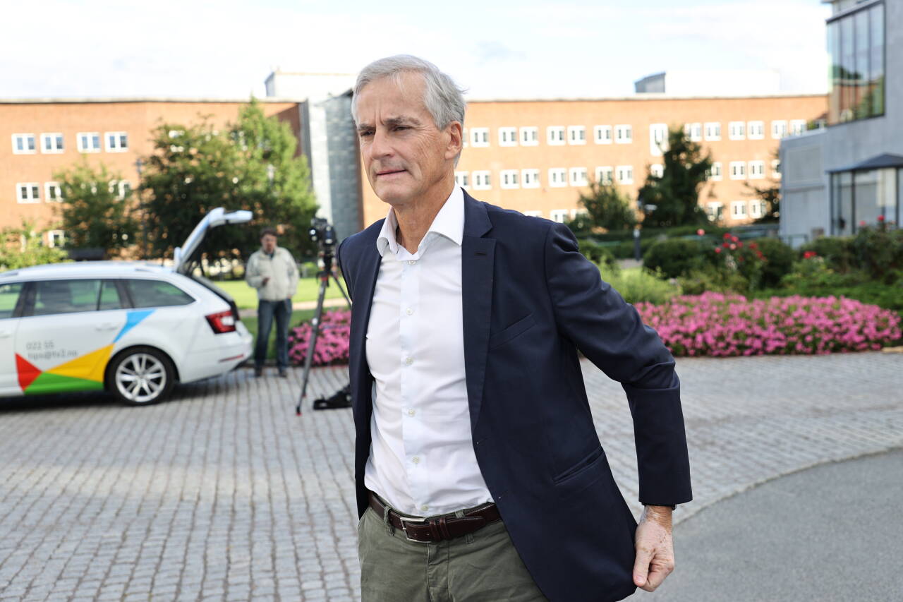 Arbeiderpartiets leder Jonas Gahr Støre taler tirsdag til partiets landsstyre.Foto: Geir Olsen / NTB scanpix