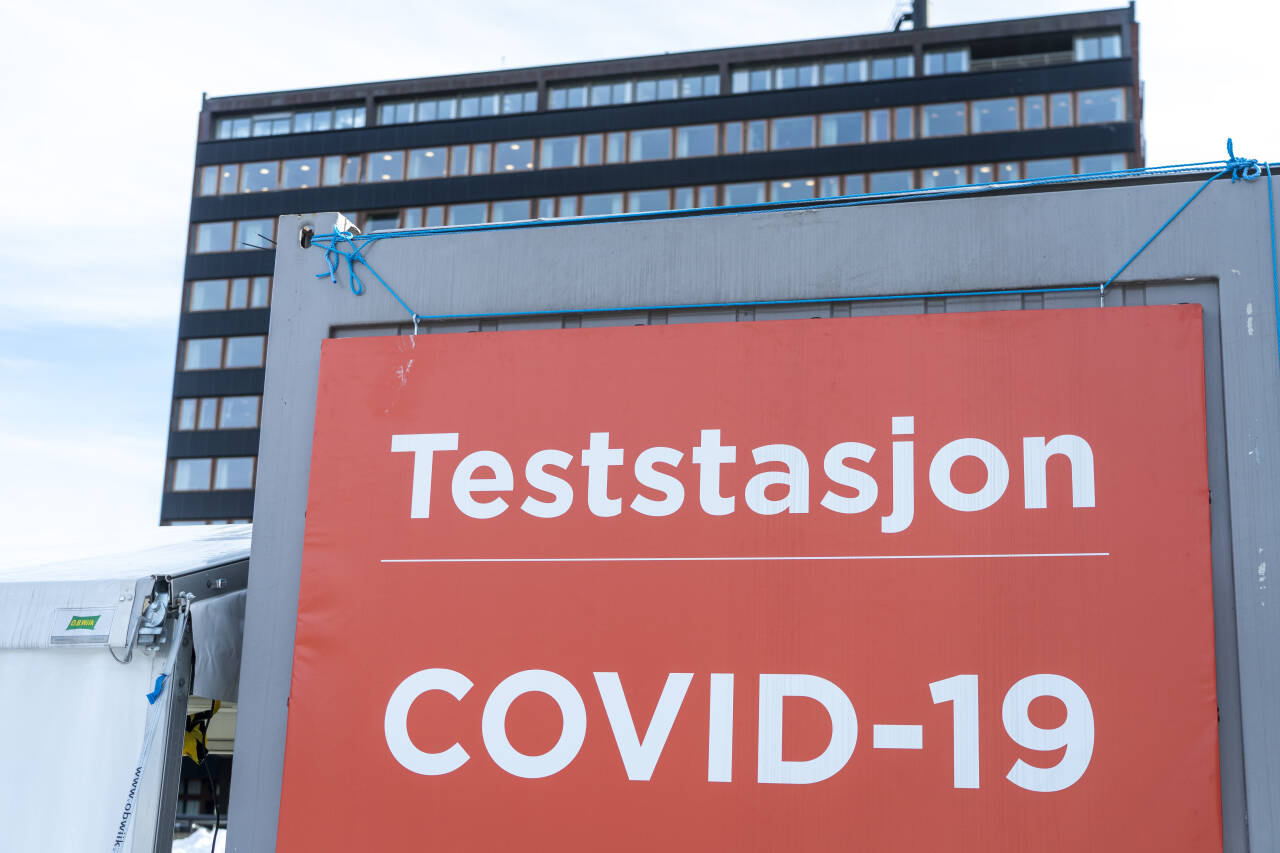 Teststasjon for covid-19 ved Universitetet i Oslo. Foto: Terje Pedersen / NTB