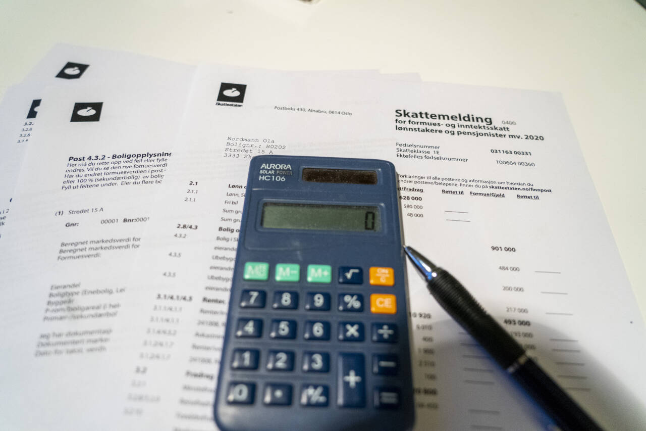 Kryptovaluta må oppgis i skattemeldingen – uavhengig av om den fylles ut på papir eller nettet. Foto: Terje Pedersen / NTB
