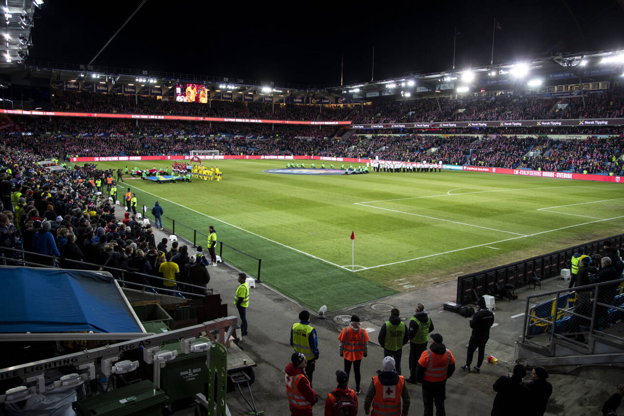 Det blir ikke like fullt på Ullevaal mot Nederland som da Sverige var på besøk i 2019, men det blir anledning til 7.000 på tribunen. Foto: Carina Johansen / NTB