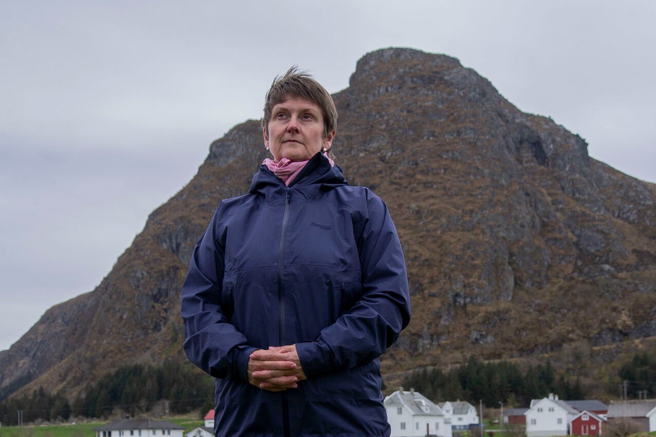 Leder for Nei til vindkraftverk på Haramsøy, Lisbeth Marie Austnes. Foto: Inger Marie Otterlei