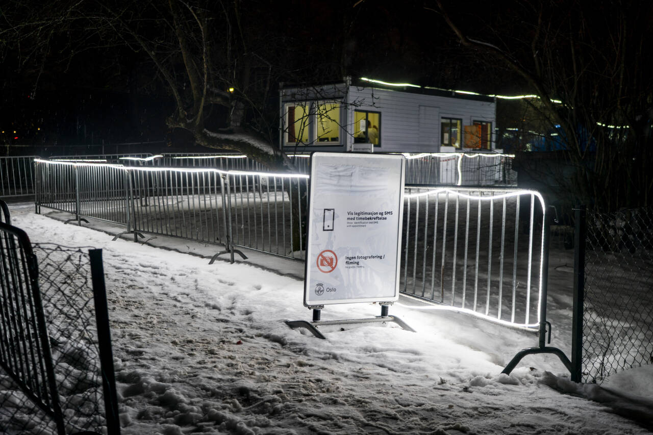 Teststasjon ved Adamstuen i Oslo. Foto: Terje Pedersen / NTB