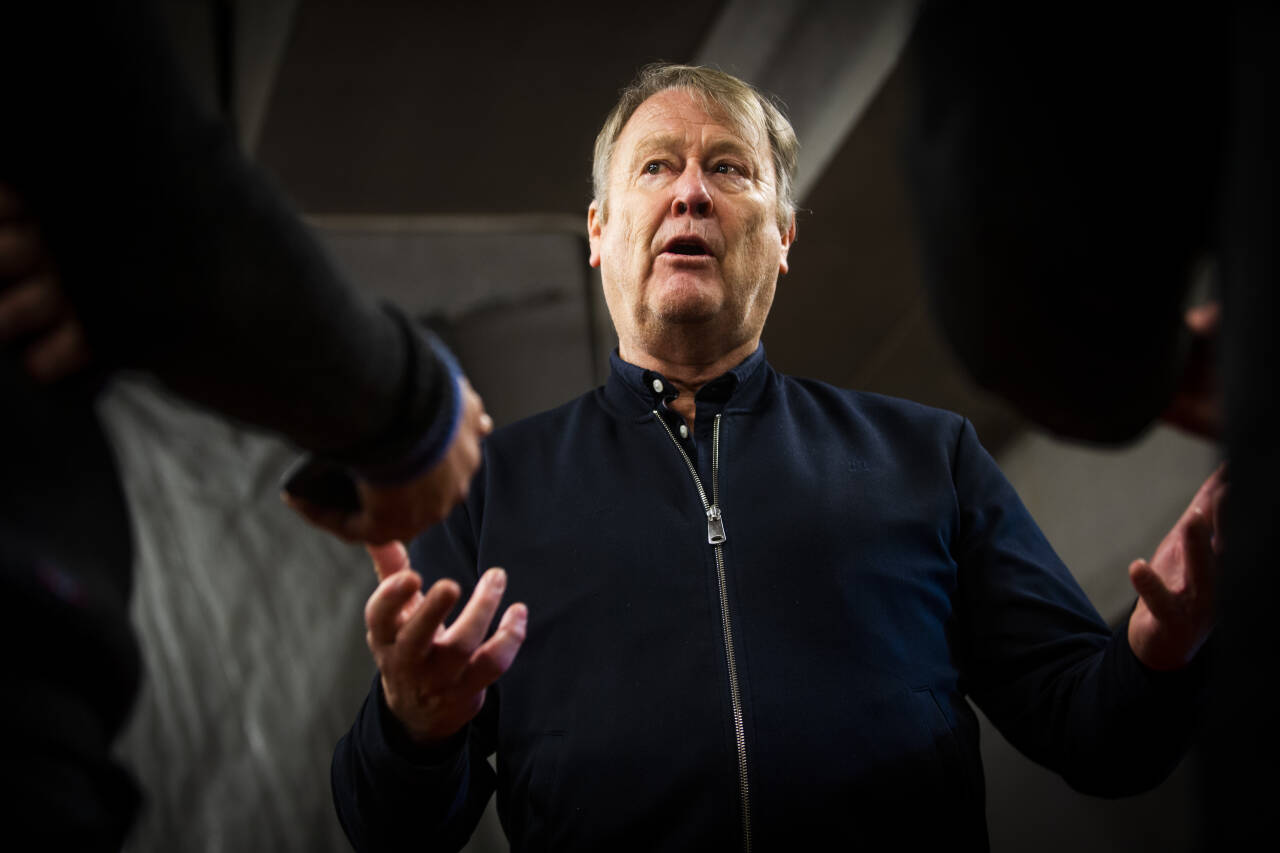 RBK-trener Åge Hareide måtte kjøre i grøfta. Foto: Trond Reidar Teigen / NTB