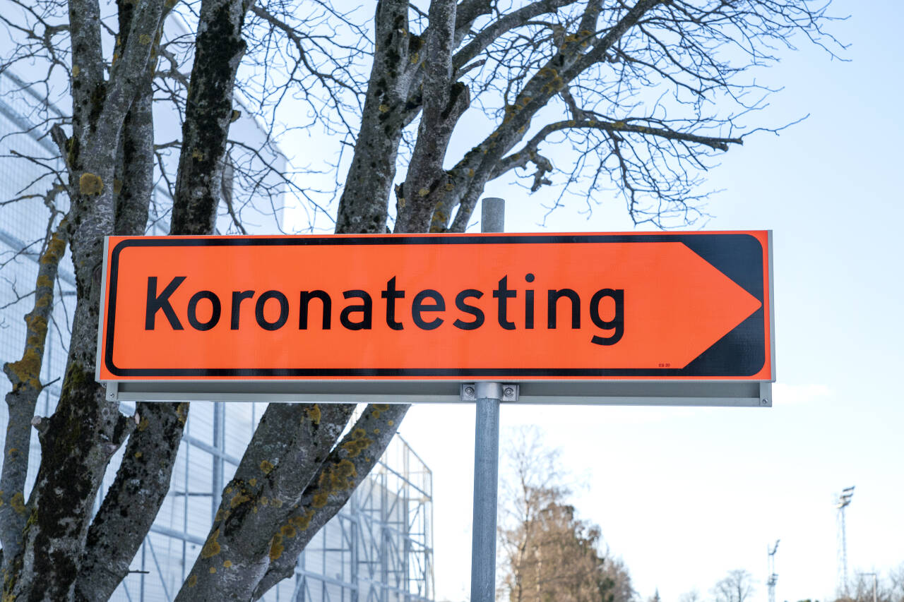 Koronateststasjonen på Leangen i Trondheim. Foto: Gorm Kallestad / NTB