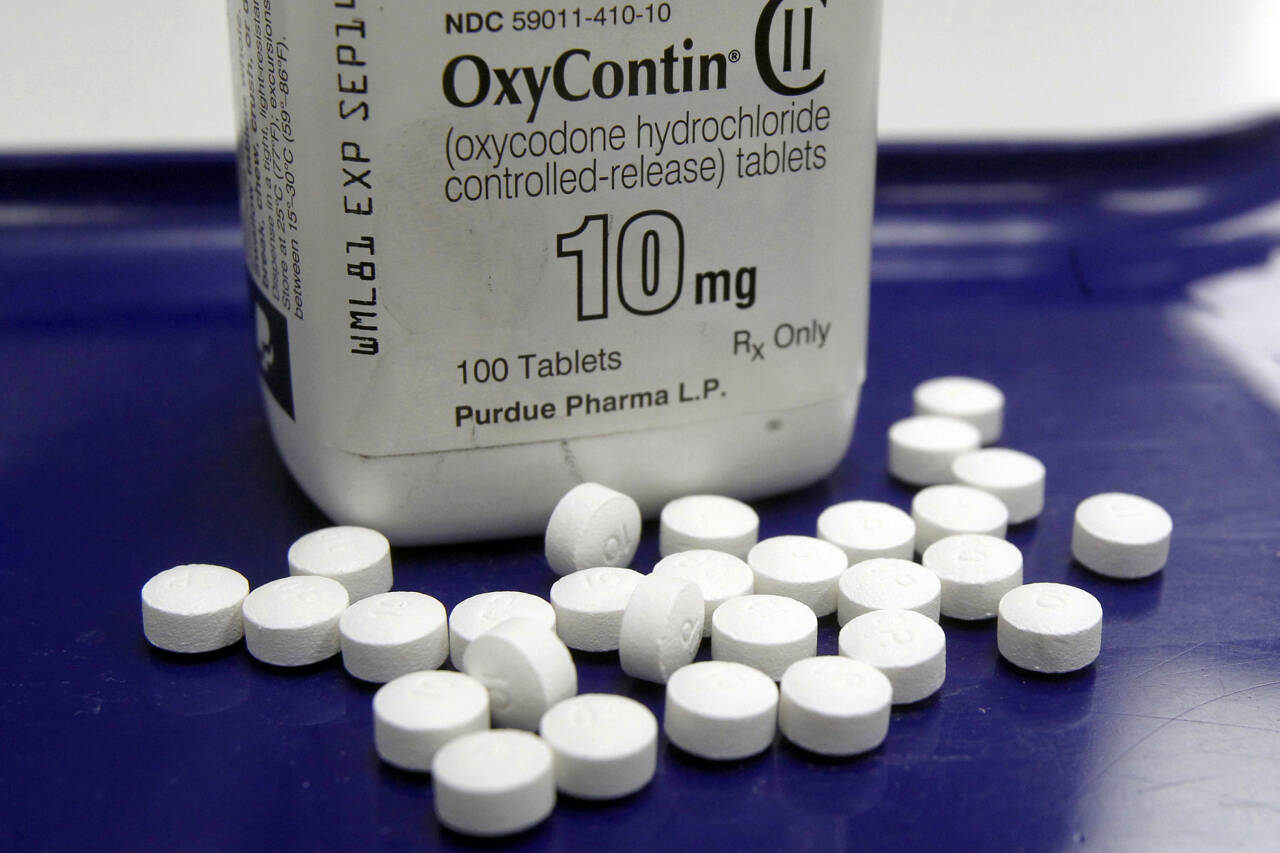Det sterkt vanedannende legemiddelet Oxycontin står sentralt i den såkalte opiodkrisen i USA, og McKinsey vedtar nå en bot for å ha gitt råd for å få opp salget. Foto: Toby Talbot / AP / NTB