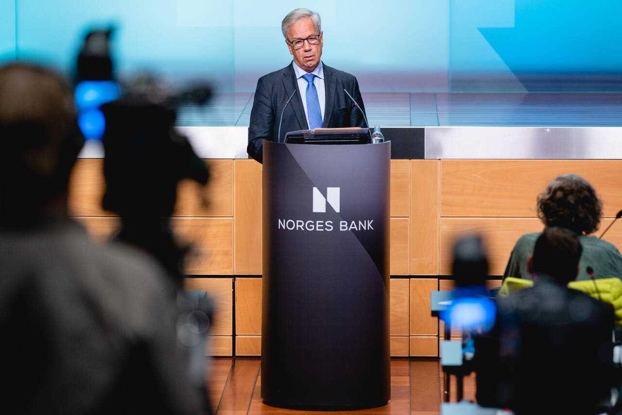 Sentralbanksjef Øystein Olsen tror styringsrenta vil bli holdt på null prosent en god stund framover. Foto: Stian Lysberg Solum / NTB