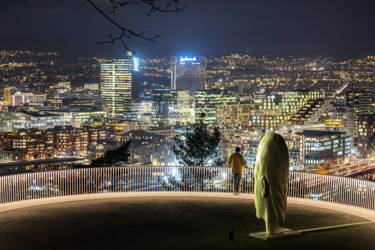 Det kostet langt mindre å lyse opp Oslo i 2020 enn i 2019. Foto: Håkon Mosvold Larsen / NTB