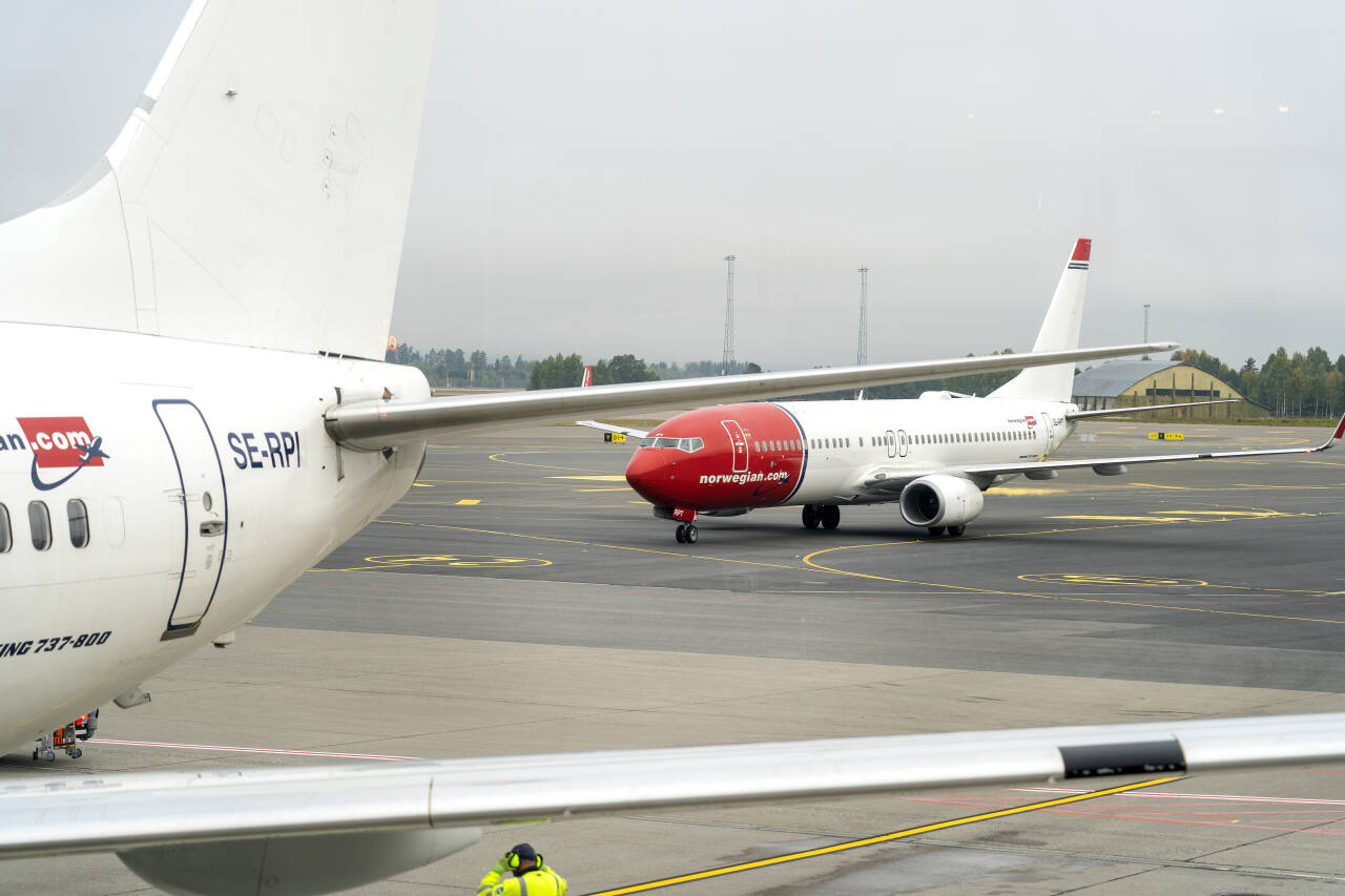 Norwegian hadde i snitt ni fly i trafikk i desember. Foto: Gorm Kallestad / NTB