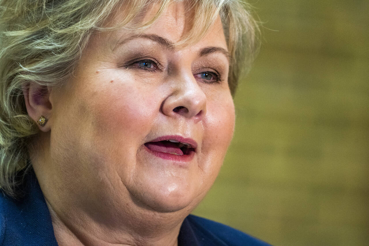 Statsminister Erna Solberg og hennes parti Høyre kommer svært godt ut av Dagbladets januarmåling. Foto: Håkon Mosvold Larsen / NTB