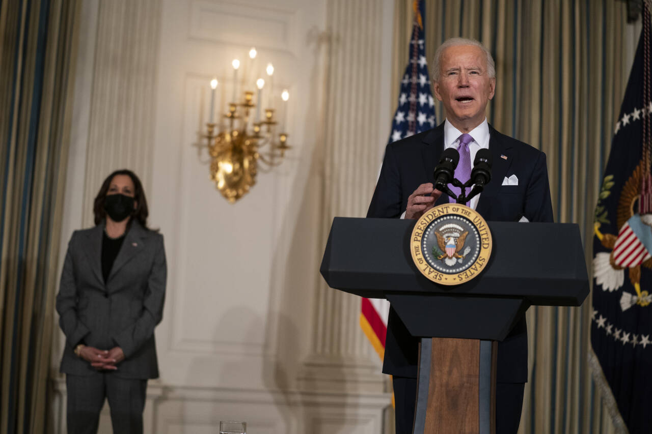 USAs president Joe Biden gikk på et nederlag i rettsapparatet etter å ha innført et utvisningsforbud. Foto: Evan Vucci / AP / NTB