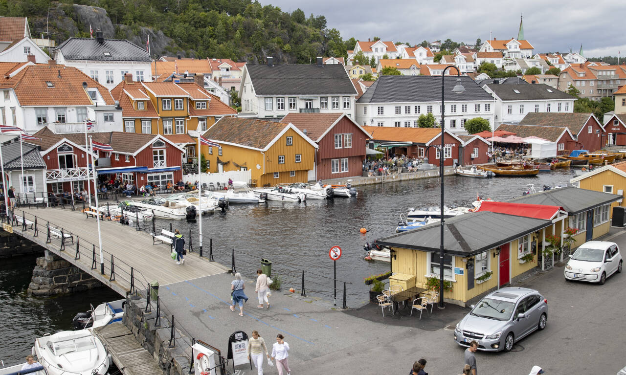 Mindre byer som Kragerø er viktige, men blir glemt, mener Linda Hofstad Helleland (H). Foto: Geir Olsen / NTB