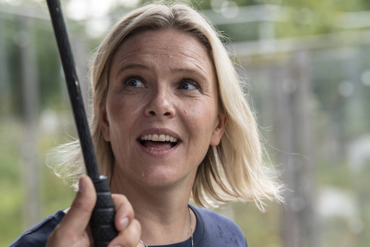 Sylvi Listhaug, Frps leder på besøk i Bergen. Her sier hun til Bergens Tidende at   partiet, tradisjonen tro, vil løfte innvandring og integrering i valgkampen. Foto: Marit Hommedal / NTB