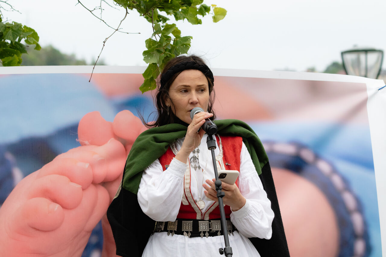 Innleggsforfatter og leder i Bunadsgeriljaen, Anja Cecilie Solvik. Foto: Steinar Melby / KSU.NO