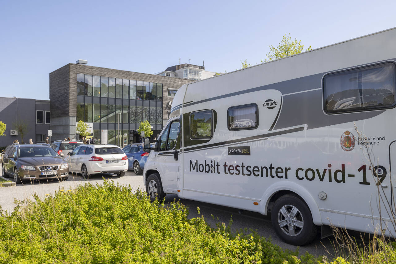 Koronatesting i Kristiansand nylig. Foto: Tor Erik Schrøder / NTB