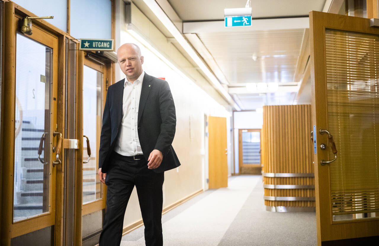 Senterpartiet holder sitt landsmøte denne helgen, her ved partileder Trygve Slagsvold Vedum. Foto: Berit Roald / NTB