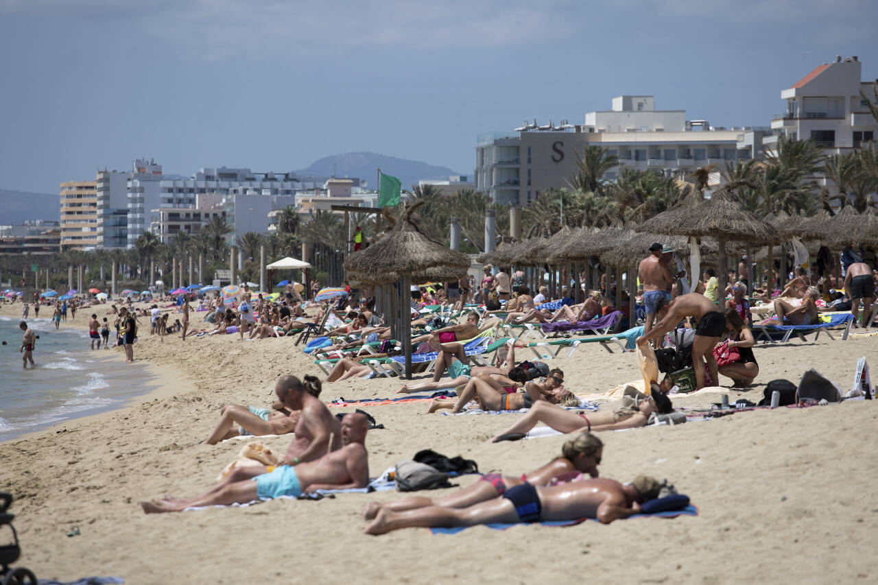 Slik så det ut i spanske Mallorca i starten av juni. Foto: Francisco Ubilla / AP / NTB