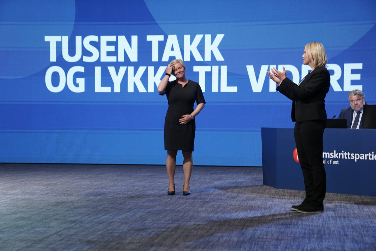 Frp tok lørdag avskjed med avgått partileder Siv Jensen. Foto: Stian Lysberg Solum / NTB