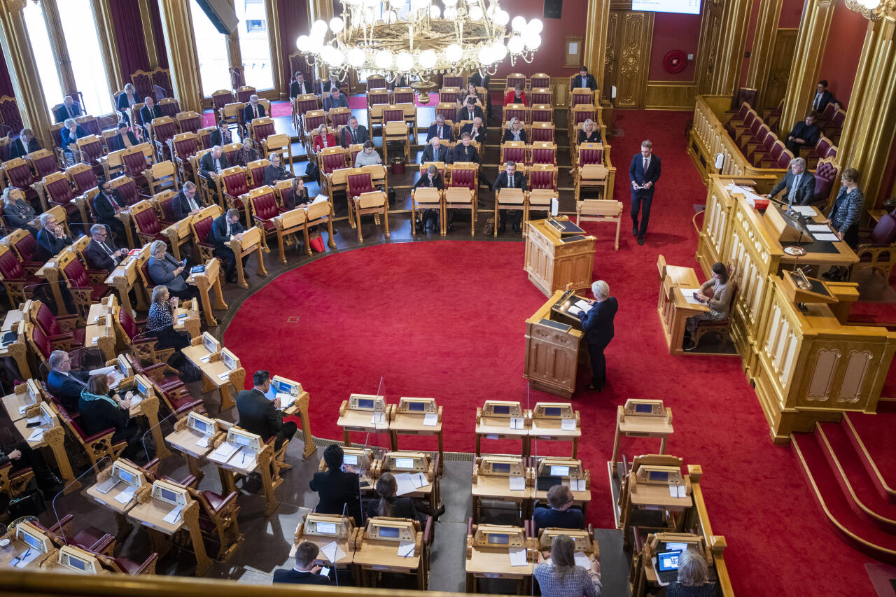  Sammensetningen på Stortinget kan bli ganske annerledes til høsten. Foto: Terje Pedersen / NTB