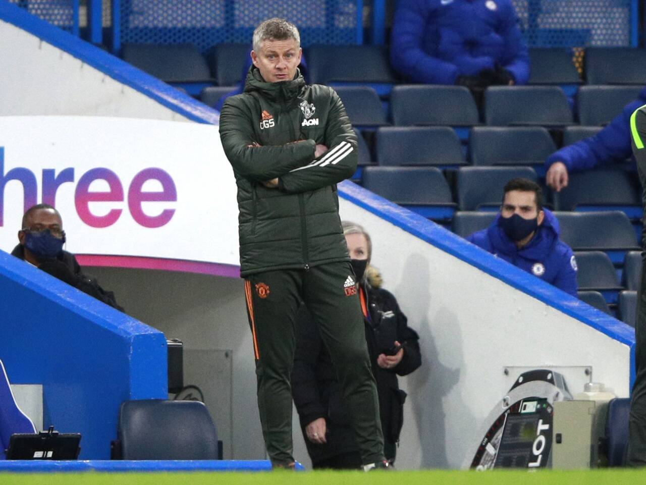 Ole Gunnar Solskjær mente United ble snytt for straffe søndag. Foto: Ian Walton, Pool / AP / NTB