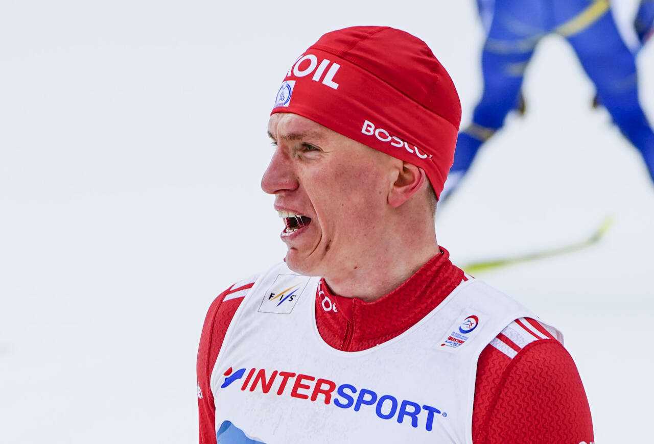 Aleksandr Bolsjunov etter femmila i VM søndag. Foto: Lise Åserud / NTB