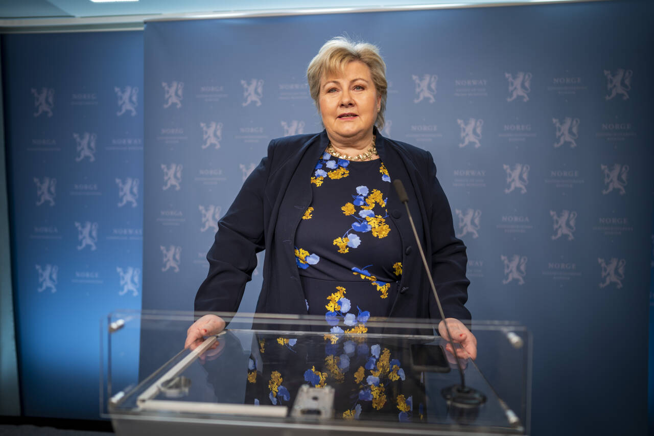 Statsminister Erna Solberg sier at koronapandemien har vart lengre enn hun håpte og trodde. Foto: Heiko Junge / NTB