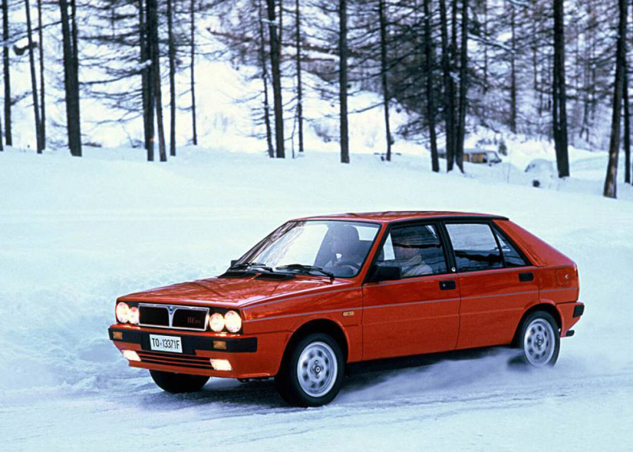 COMEBACK: Lancia planlegger å komme med en elbil som bærer Delta-navnet. Bildet viser en Delta fra 1986. Foto: Produsenten
