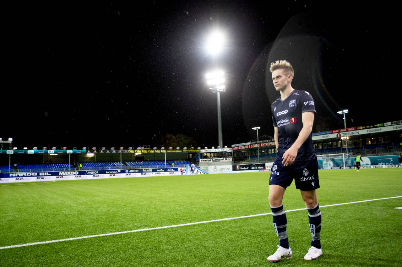 Snorre Strand Nilsen kåret til KBKs beste spiller hjemme mot Sarpsborg 08, av Per Erik Hoem. Foto: Svein Ove Ekornesvåg / NTB