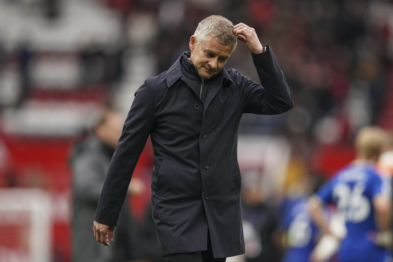 Manchester United-manager Ole Gunnar Solskjær får mange kritiske spørsmål om dagen. Foto: Dave Thompson / AP / NTB