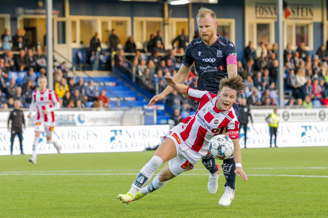 August Mikkelsen scoret igjen for Tromsø mot Kristiansund lørdag.Foto: Svein Ove Ekornesvåg / NTB