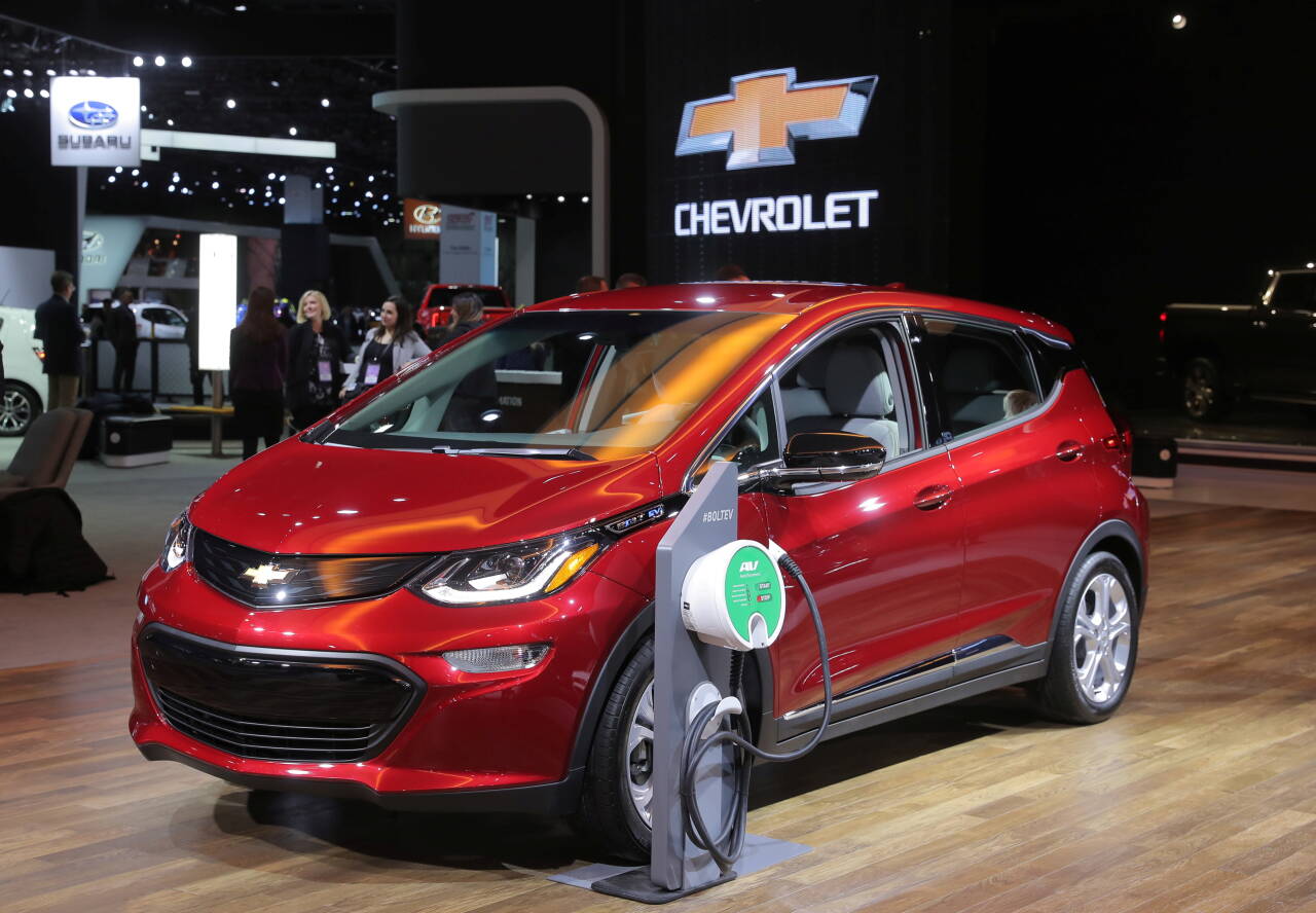 BATTERITRØBBEL: Brannfare gjør at General Motors må bytte batteriet i Chevrolet Bolt og Opel Ampera-e. Foto: Rebecca Cook / Reuters