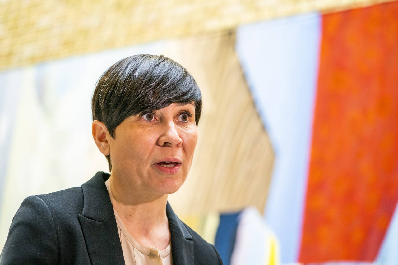 – Det er utrolig viktig at det ikke blir noe spill i Stortinget om forsvarsavtalen, sier stortingsrepresentant Ine Eriksen Søreide (H). Foto: Håkon Mosvold Larsen / NTB