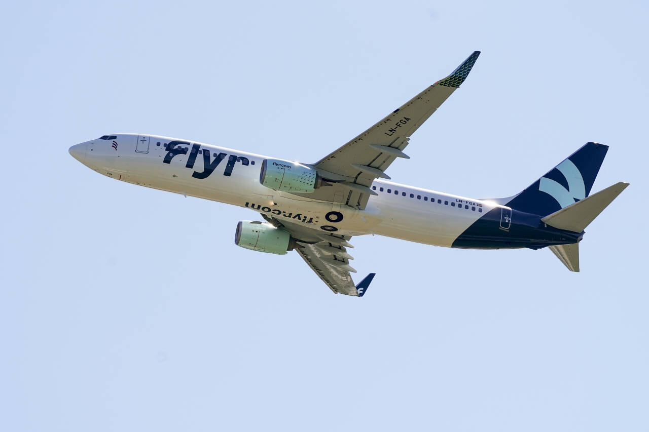 Flyselskapet Flyr fraktet over 84.000 personer i mars måned. Foto: Torstein Bøe / NTB