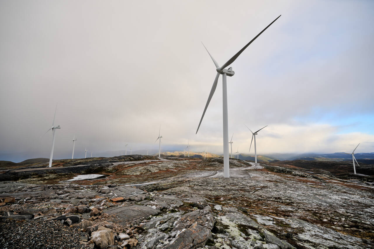 Illustrasjonsfoto fra Roan vindindustrianlegg på Fosen i Trøndelag. Foto: Ole Martin Wold / NTB