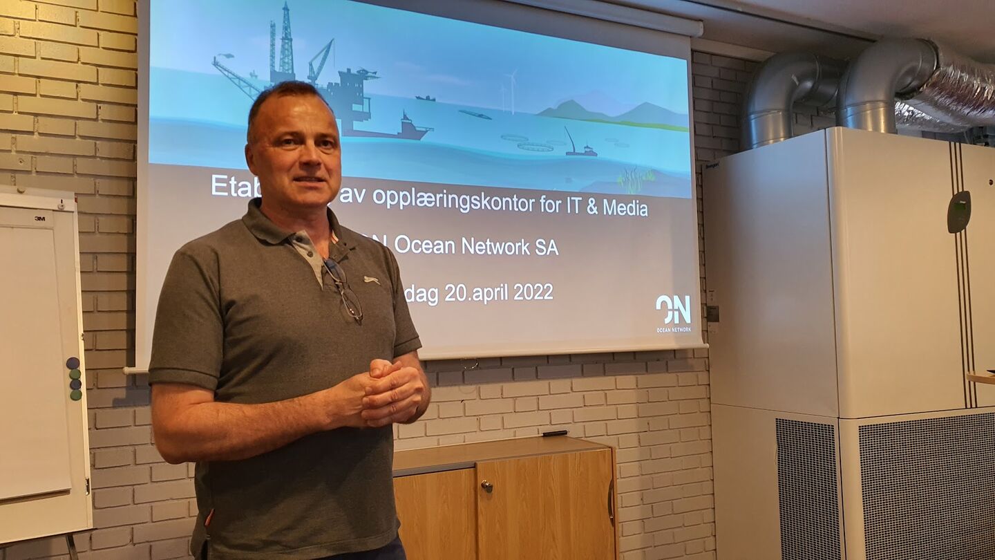 Daglig leder i ON Ocean Network, Nils Erik Pettersen. Foto: Steinar Melby / KSU.NO