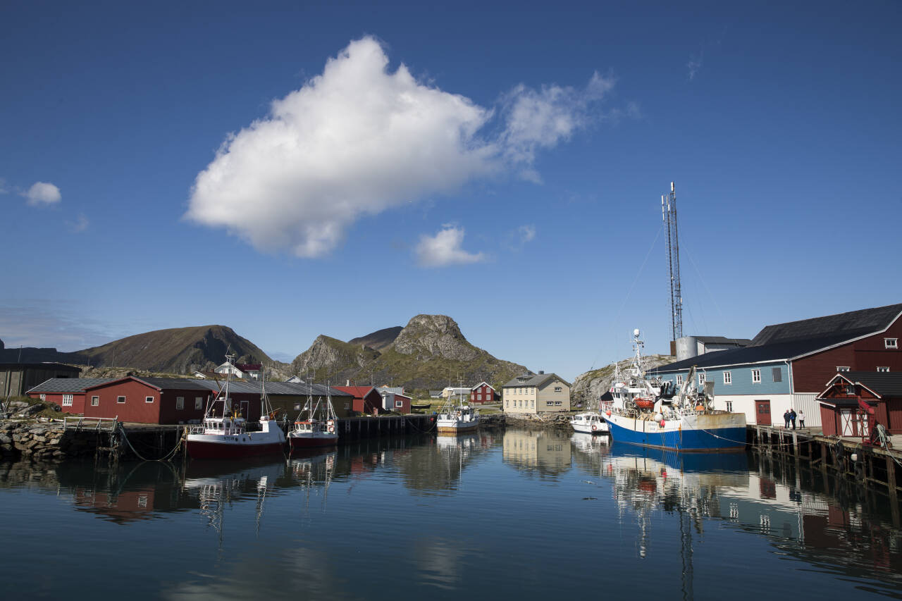 Kommunal tjenesteyting er dyrt i mikrokommuner langt til havs, som her på Værøy i Lofoten. Foto: Berit Roald / NTB