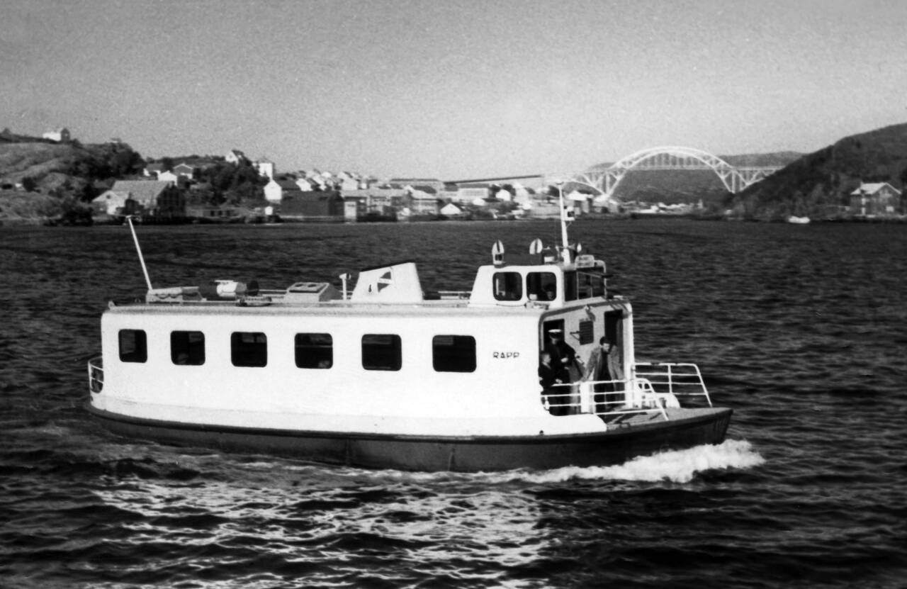 «Rapp» i rute på havna tidlig på 1960-tallet. Bilde fra Fredrik Aandahl.