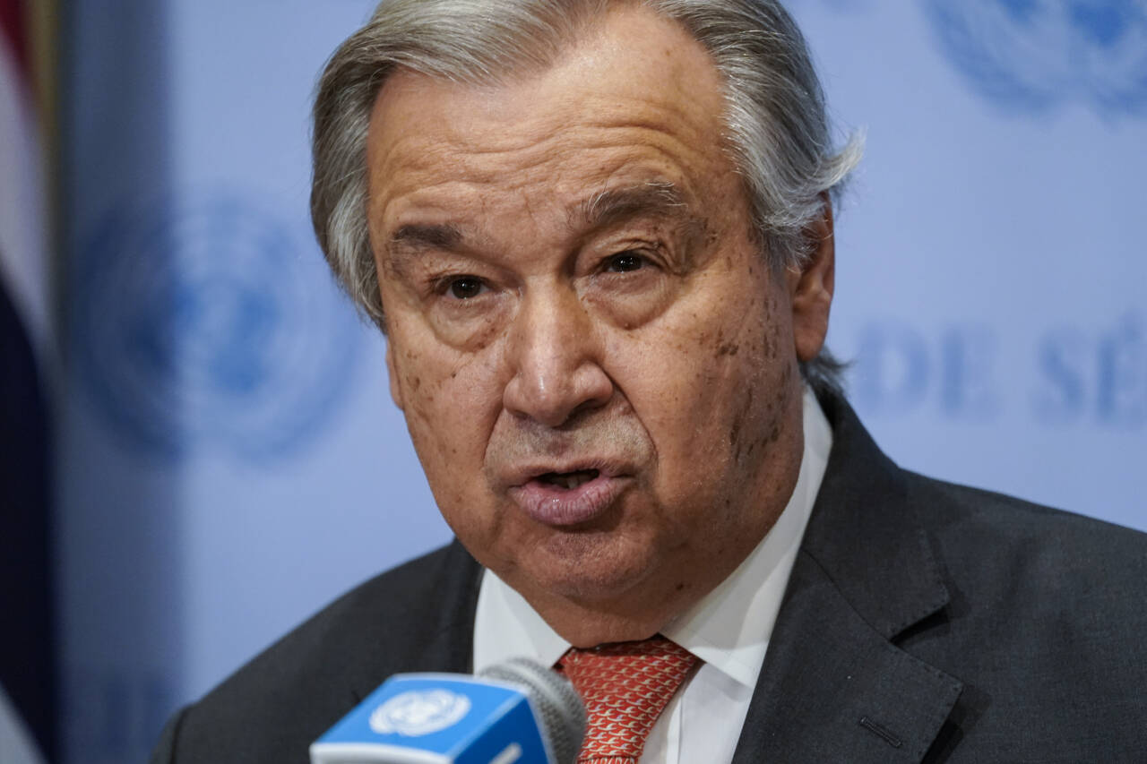 FNs generalsekretær António Guterres. Foto: John Minchillo / AP / NTB