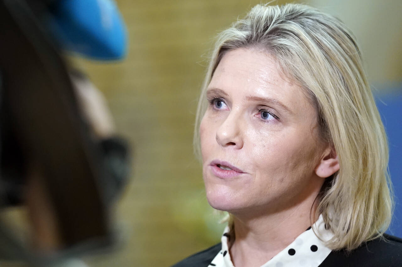 Frp-leder Sylvi Listhaug (Frp) reagerer på millionregningen for Taliban Norgesbesøk. Foto: Terje Bendiksby / NTB