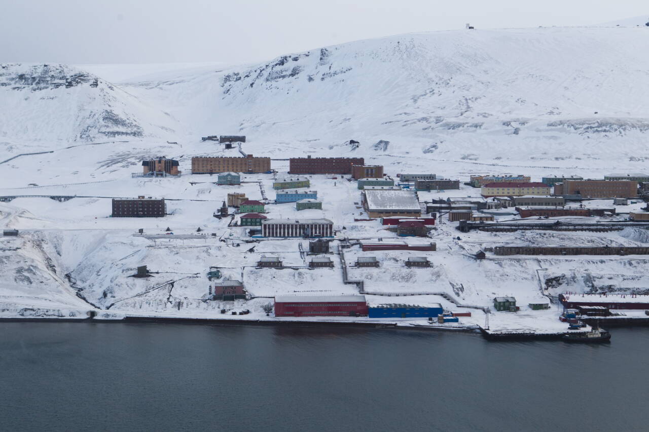 Gruvebyen Barentsburg på Svalbard.Foto: Berit Roald / NTB