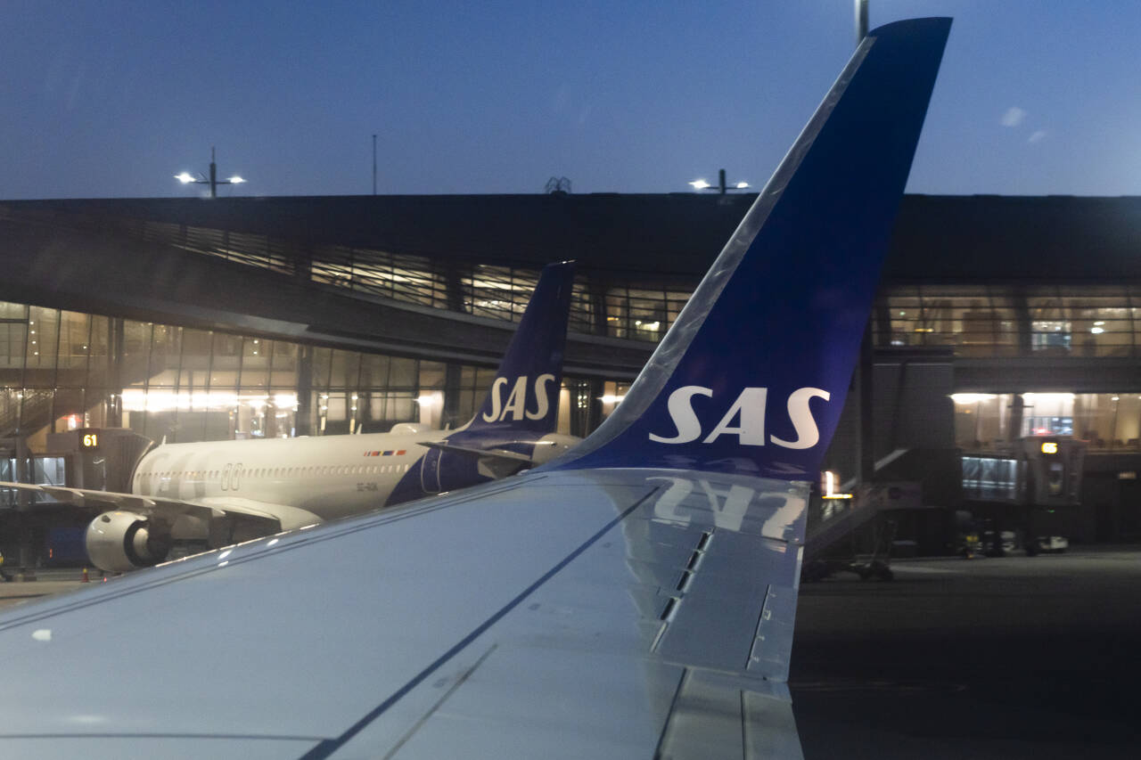 Flyselskapet SAS varsler at de innleder en domstolsprosess i USA for å søke om konkursbeskyttelse.Foto: Erik Johansen / NTB