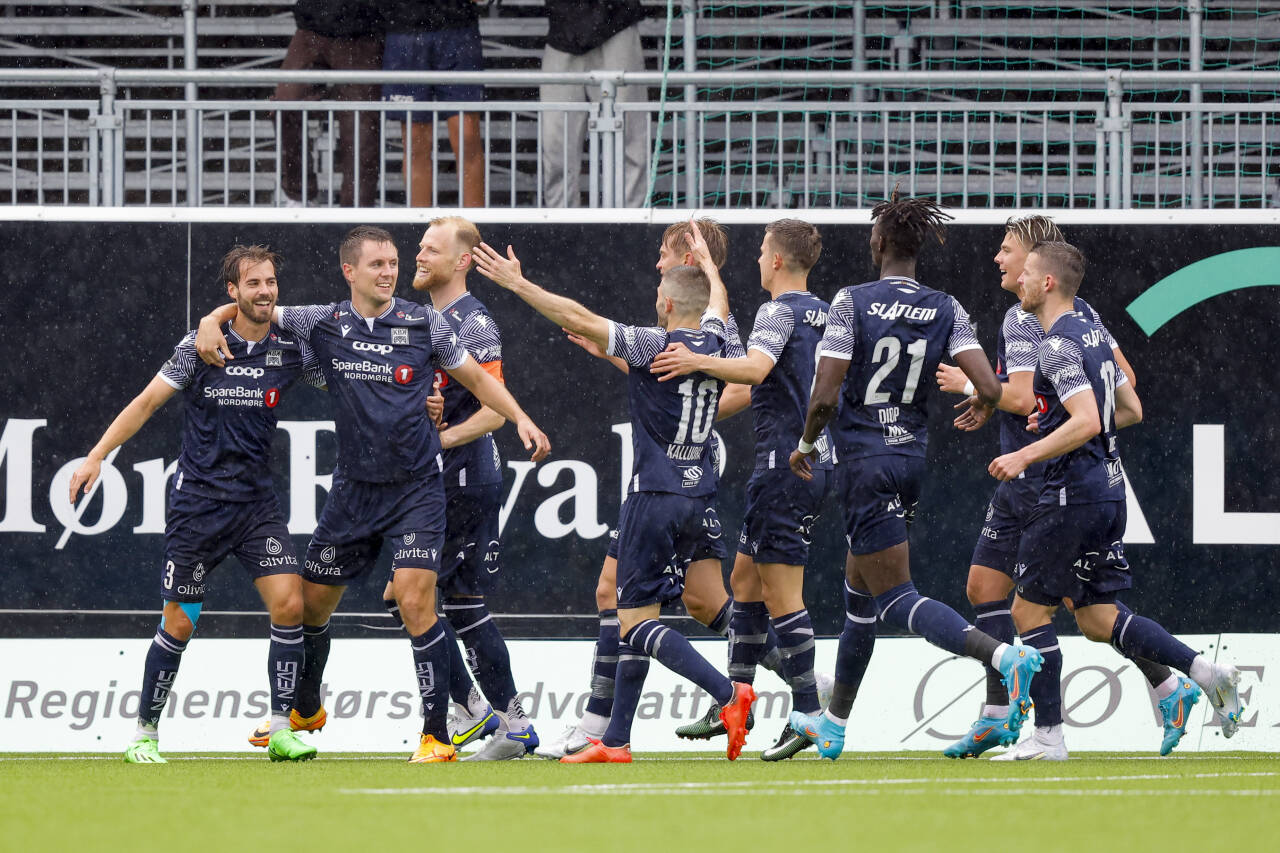 Kristiansund fikk med seg et etterlengtet poeng mot Odd i Eliteserien i fotball søndag. Foto: Svein Ove Ekornesvåg / NTB