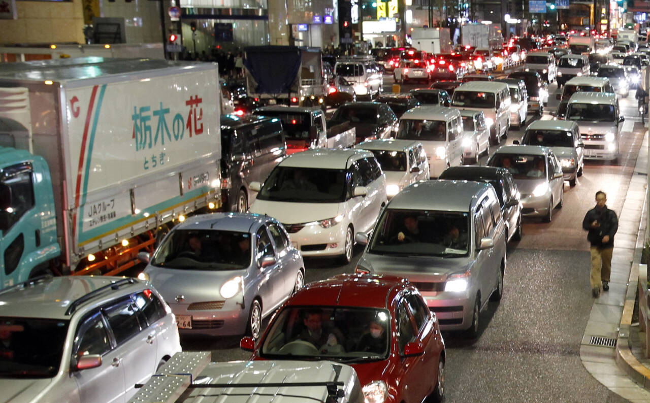 MINST ELEKTRISK: Ifølge en ny undersøkelse henger de japanske bilmerkene etter i overgangen til elbiler. Foto: Toru Hanai / NTB