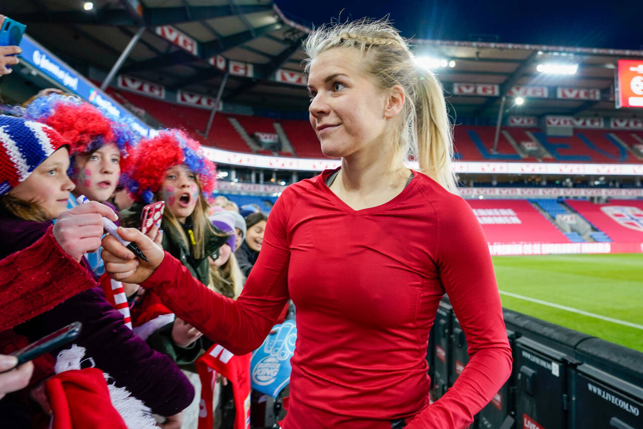 Ada Hegerberg og Lyon er klare for mesterligafinale. Foto: Terje Bendiksby / NTB