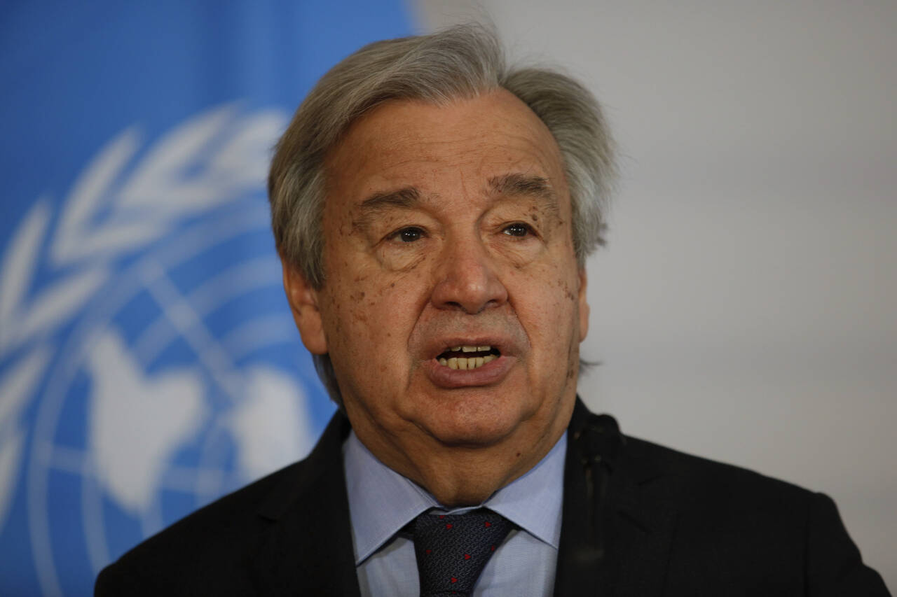 FNs generalsekretær António Guterres. Foto: Theresa Wey / AP / NTB