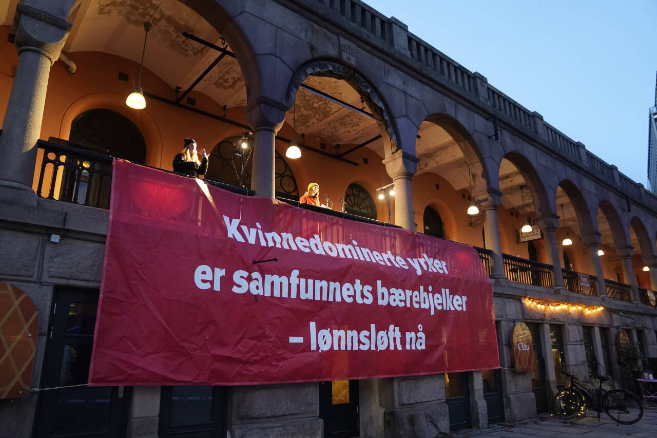 8. mars-markering på Youngstorget. Foto: Fredrik Hagen / NTB