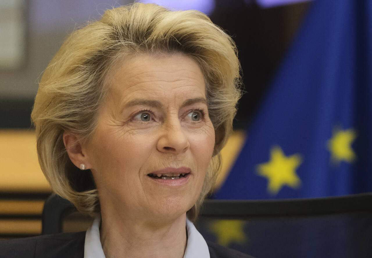 EU-kommisjonens president Ursula von der Leyen jobber med en plan for å gjøre EU uavhengig av russisk gass. Foto: Olivier Hoslet / AP / NTB