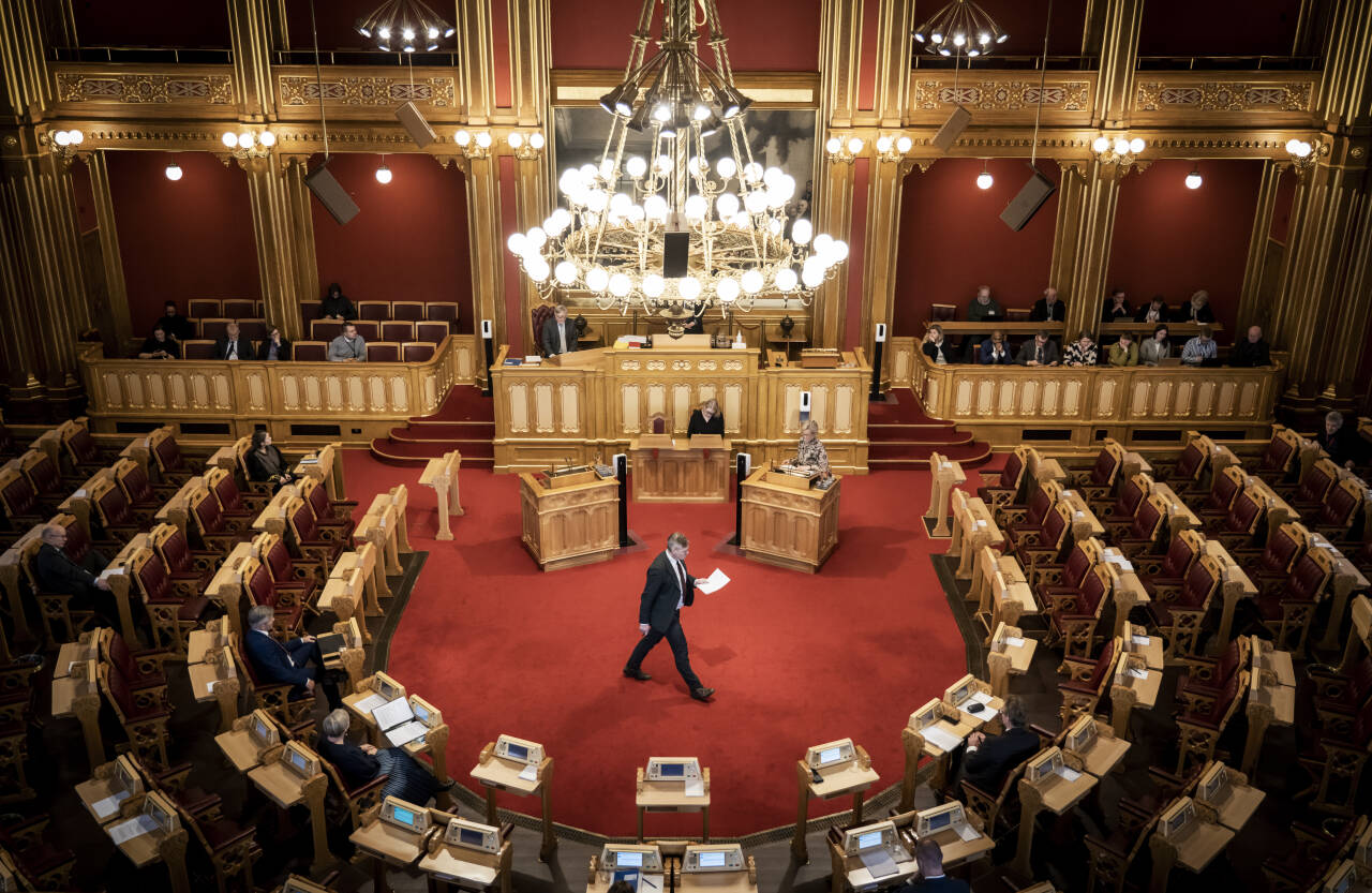 Onsdag er det muntlig spørretime i Stortinget. En rekke regjeringsmedlemmer deltar. Foto: Ole Berg-Rusten / NTB