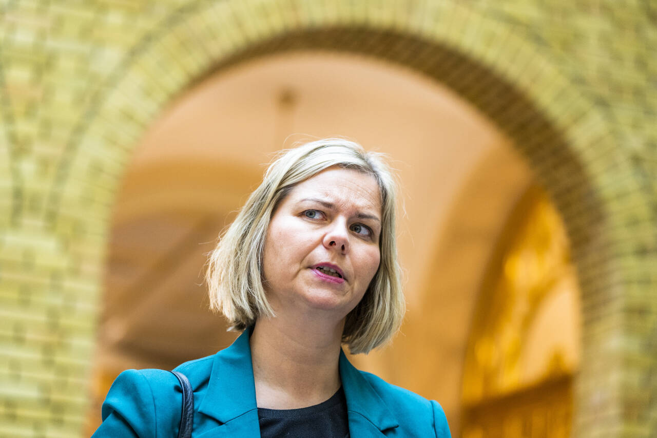 Venstre og partileder Guri Melby går nok en gang i bresjen for kutt i sykelønnsordningen. Foto: Håkon Mosvold Larsen / NTB