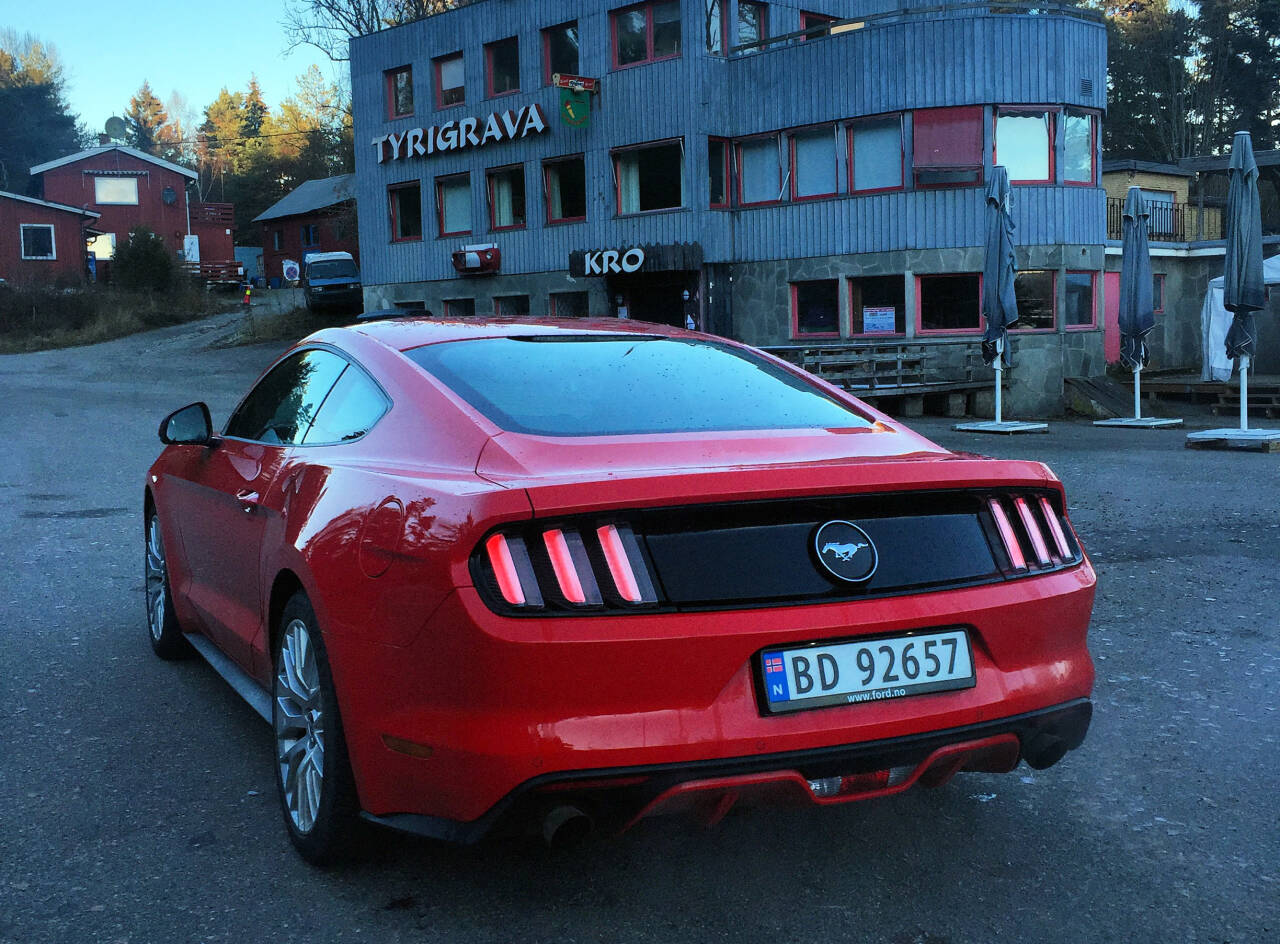 2015: Dagens versjon av Ford Mustang kom på markedet i 2015. Foto: Morten Abrahamsen / NTB 